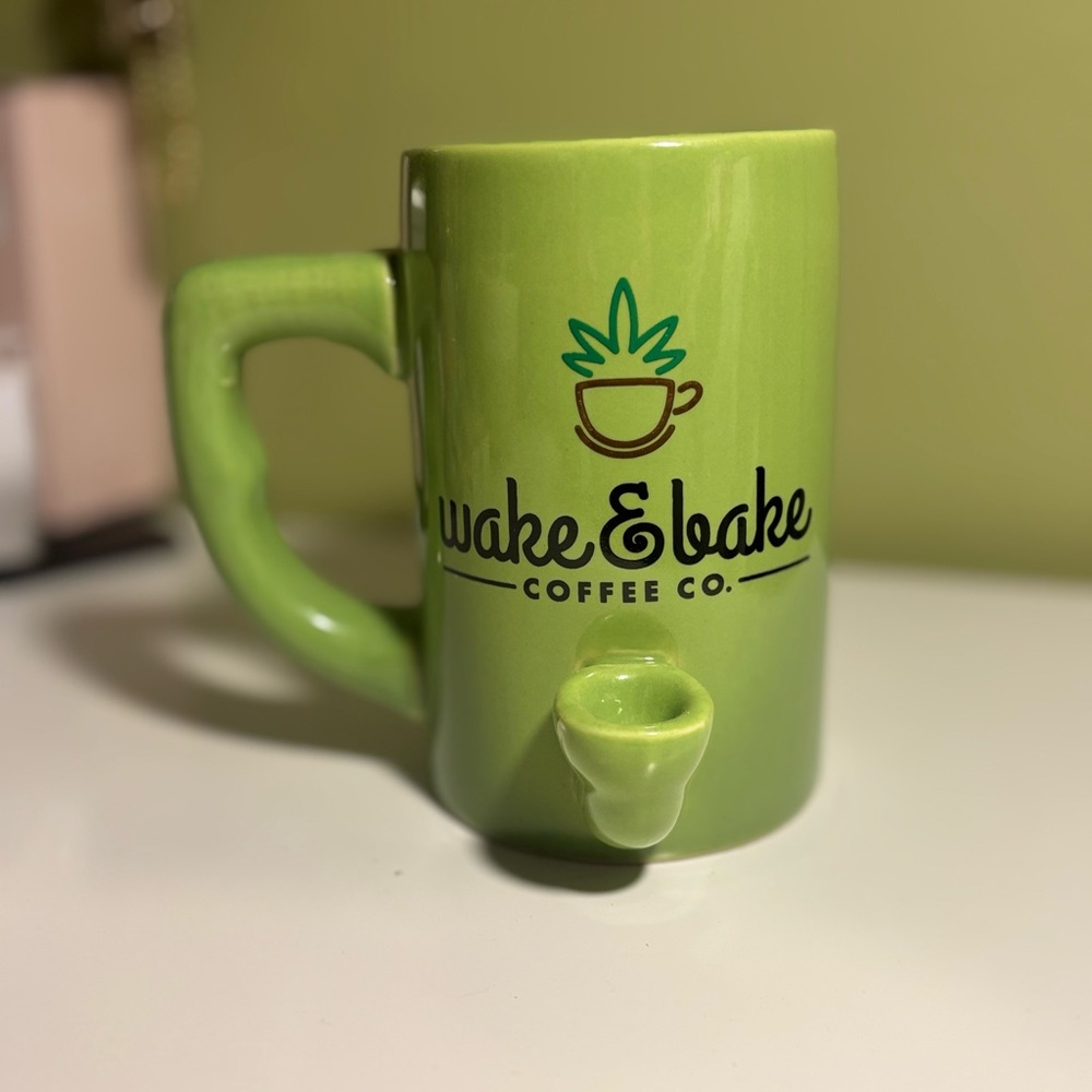 Green Wake & Bake Coffee Mug